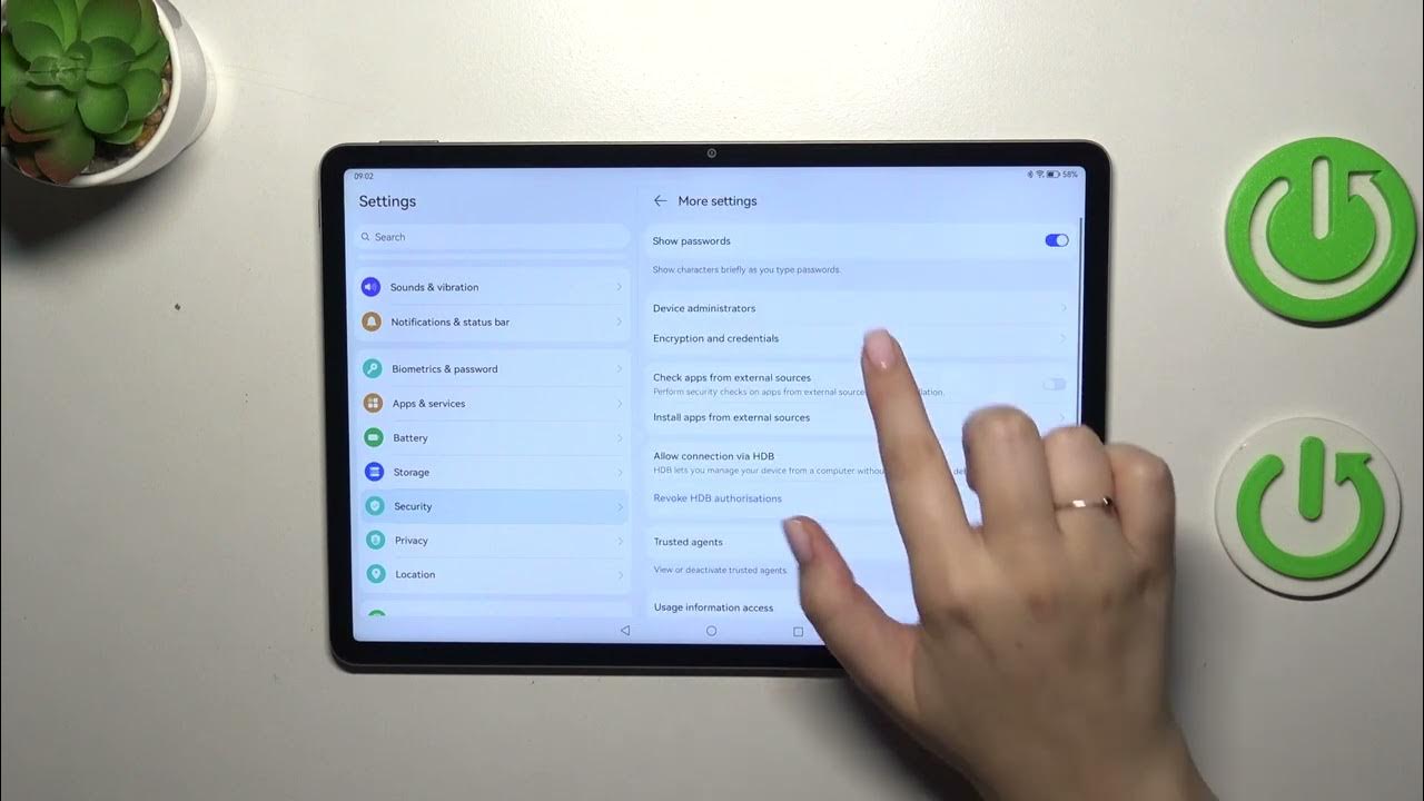 Video thumbnail for How to Clear Credentials on HUAWEI MatePad 11.5