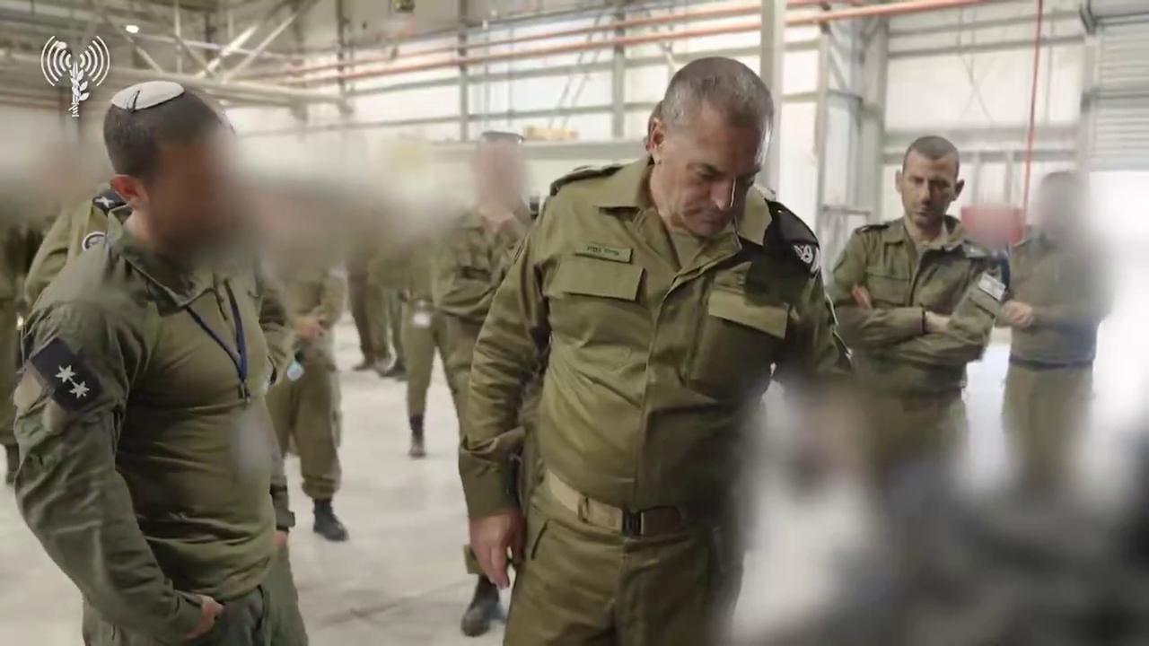 Video thumbnail for Israel: IDF Chief Visits Palmachim Air Base to Review Air Force Readiness.