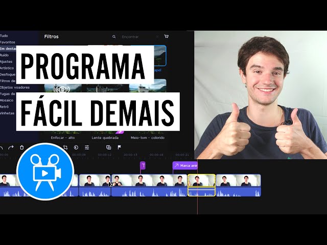 Video thumbnail for Como editar vídeos para o youtube (fácil, movavi video editor)