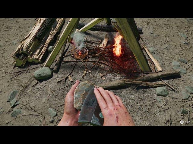 Video thumbnail for Ghost of Yotei - Chapter 1 Atsu Meets Taro The Scavenger Cutscene | Start a Camp Fire | Cook etc