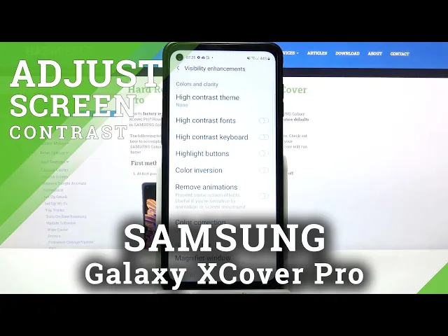 Video thumbnail for How to Enable High Contrast Text on SAMSUNG Galaxy XCover Pro – Manage Text Contrast