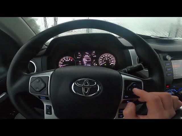 Video thumbnail for How to Adjust Driving Info Display on Screen in Toyota Tundra II ( 2007 - now )