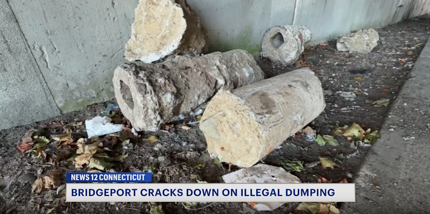Video thumbnail for ‘Treating the City Like a Trash Can.’ Bridgeport deploys task force against illegal dumpers