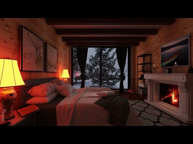 Video thumbnail for On a snowstorm night, a hut in the mountains, a bonfire, and the howling wind and snow create