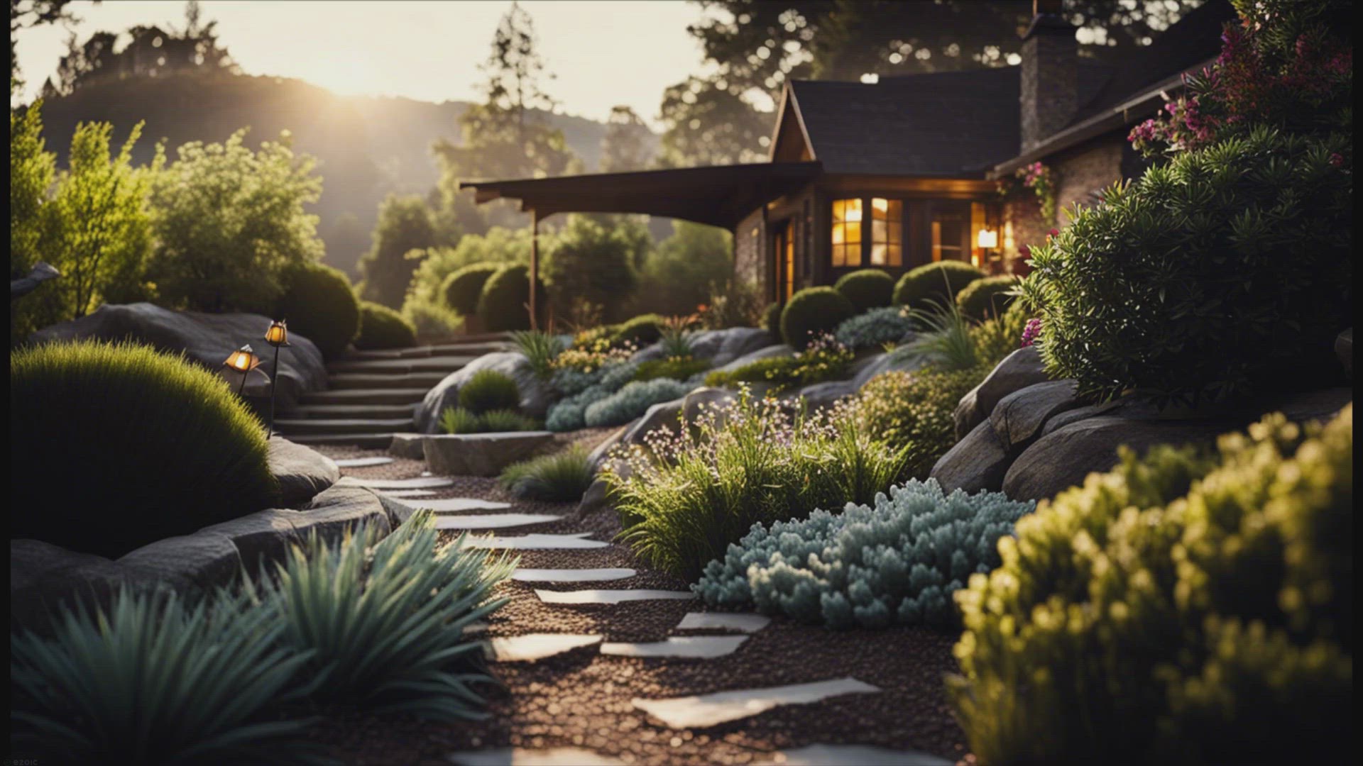 'Video thumbnail for 20 Lush Landscaping Ideas for a Hilly Backyard'