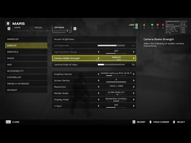 Video thumbnail for How To Change Camera Shake intensity In Helldivers 2