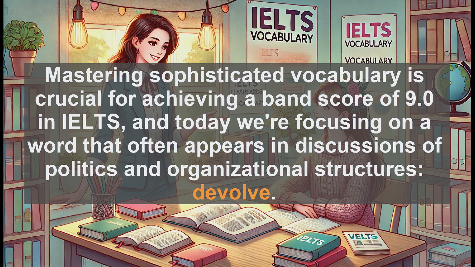 'Video thumbnail for 2000 Must Know IELTS 9.0 Vocabulary - IELTS Vocabulary: Understanding and Using 'Devolve''