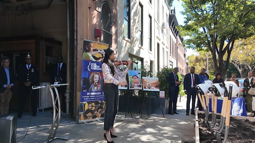 Video thumbnail for Rebuilding Brooklyn: Historic firehouse to be transformed into Noel Pointer Foundation's music center