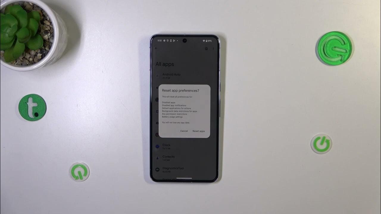 Video thumbnail for How to Reset App Preferences on GOOGLE Pixel 8 Pro - Restore App Defaults