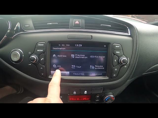 Video thumbnail for How to Enter Navigation in Kia Ceed II ( 2012 - 2018 ) - Enter and Manage Navigation