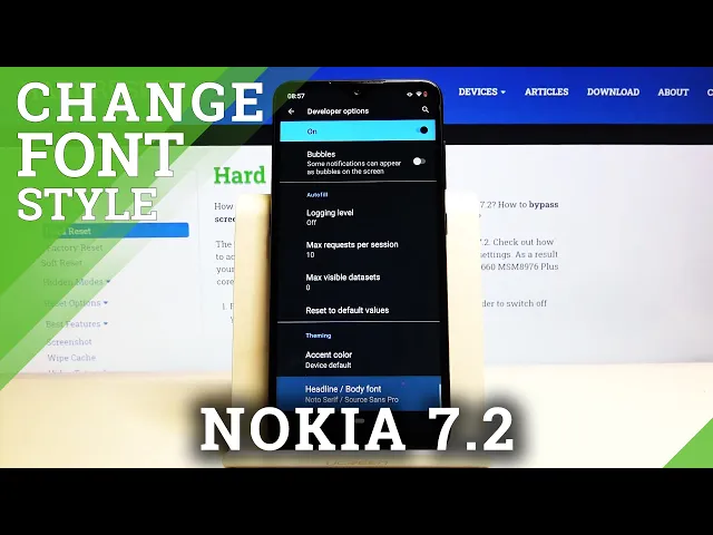 Video thumbnail for How to Change Font Style in NOKIA 7.2 – Change Font Style
