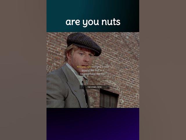 Video thumbnail for Are you Nuts, #meaning #idiom #definition #pronunciation #Idioms #english  #shorts #viral #learning