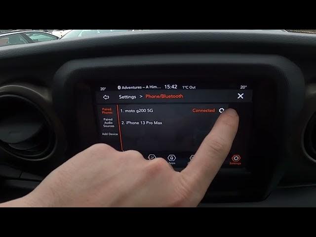 Video thumbnail for How to Forget Smartphone From Bluetooth Settings in Jeep Wrangler IV ( 2018 – now ) - Remove Phone