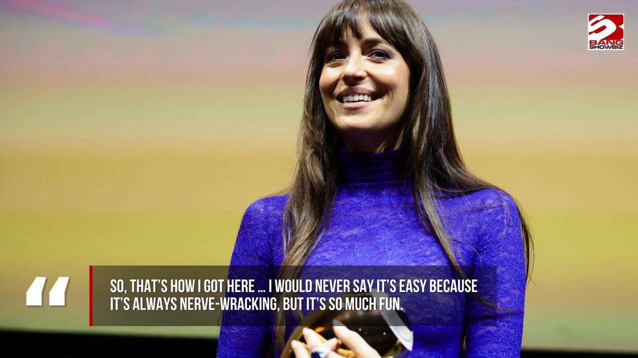 Video thumbnail for Dakota Johnson hails 'true visionary' Taylor Swift.