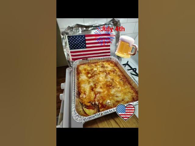 Video thumbnail for #MY 4th of July lasagna