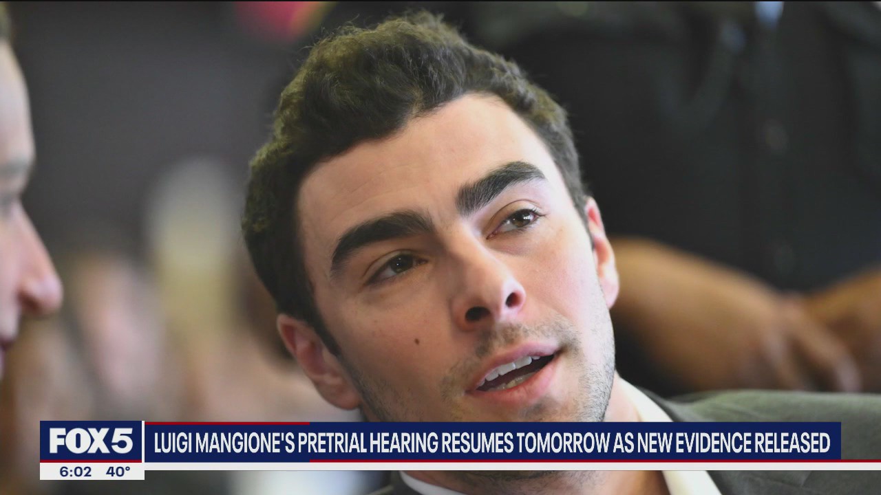 Video thumbnail for Luigi Mangione pretrial hearing resumes Monday, new evidence released