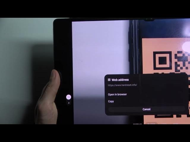 Video thumbnail for How to Find QR Scanner on SAMSUNG Galaxy Tab S8 Ultra - Scan QR Code
