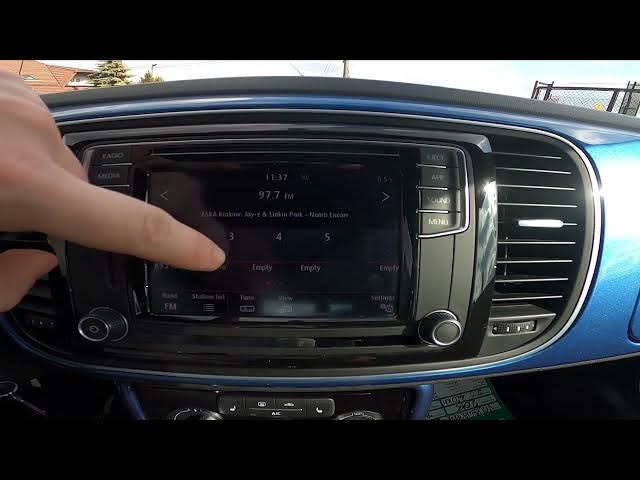 Video thumbnail for How to Manually Change Radio Station in Volkswagen Beetle ( 2011 – 2017 ) - Adjust Radio Station