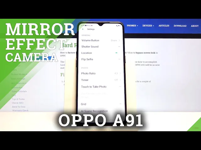 Video thumbnail for How to Turn Off Mirror Effect on OPPO A91 - Camera Settings