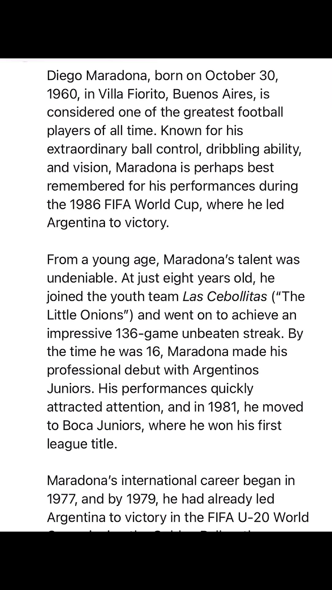 'Video thumbnail for Diego Maradona: The Untold Story of His Legendary Career and Iconic World Cup Moments'