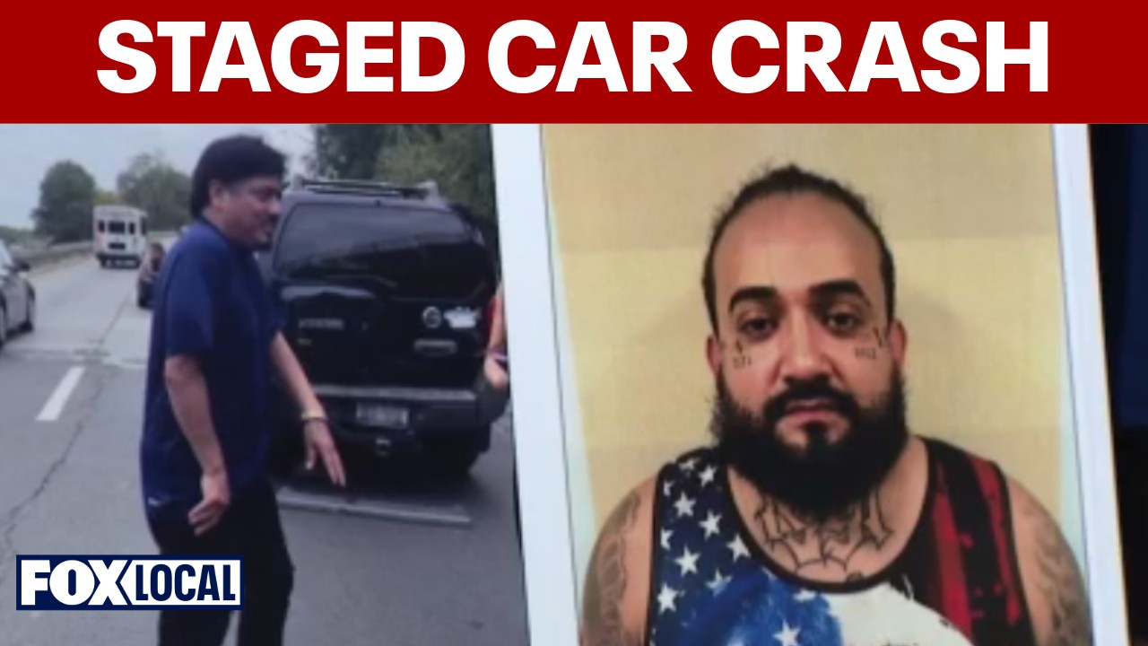 Video thumbnail for 2 men sentenced after staged Queens car crash caught on viral dashcam video