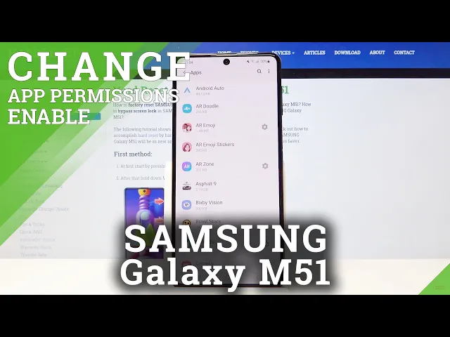 Video thumbnail for How to Manage App Permission in SAMSUNG Galaxy M51 – Customize Apps