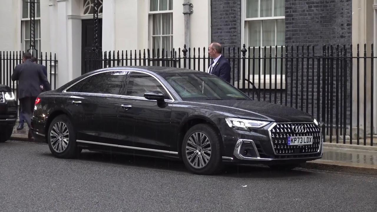 Video thumbnail for US: UK premier Starmer leaves 10 Downing Street for King Charles' speech.
