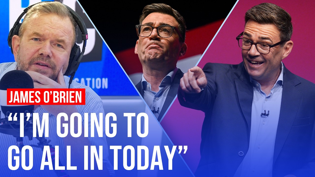 Video thumbnail for James O'Brien analyses Burnham's speech in mammoth monologue