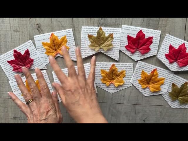 Video thumbnail for DIY Autumn Garland: Turn Old Book Pages into Home Decor 🍂