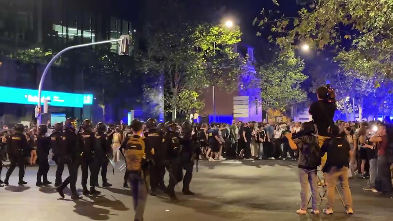 Video thumbnail for Spain: Police Clash With Protesters in Madrid After Elderly Woman’s Eviction.