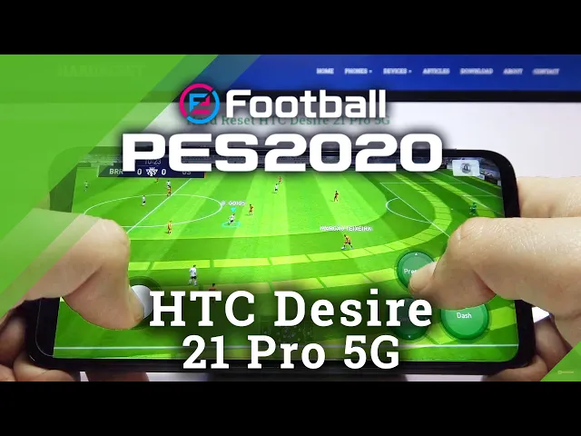 Video thumbnail for PES Mobile Gameplay on HTC Desire 21 Pro 5G – Efficiency Test | FPS | Crashes