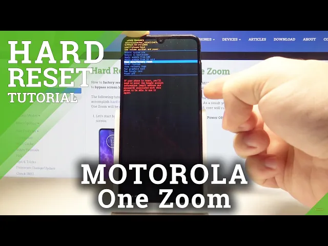 Video thumbnail for How to Hard Reset MOTOROLA One Zoom – Wipe Data / Bypass Screen Lock