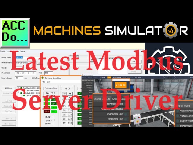 'Video thumbnail for Latest Machine Simulator - Modbus Server Driver!'