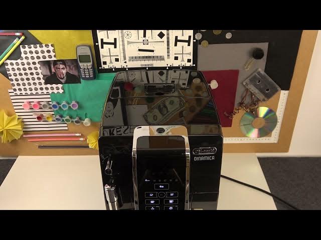 Video thumbnail for How to Use Pregrounded Coffee on DELONGHI Dinamica Ecam 350.55 Coffee Maker - Sip Coffee into Hole