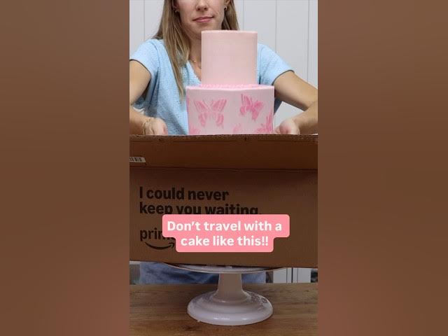 Video thumbnail for Your cake deserves a better ride 😅 #cakedecorating #cake #cakes