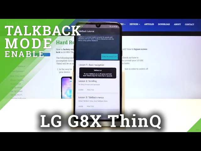 Video thumbnail for TalkBack in LG G8X ThinQ – How to Enable / Disable Screen Reader