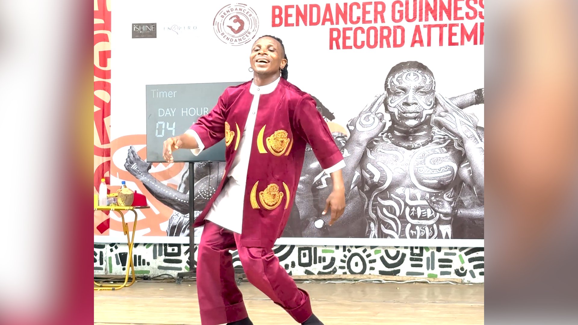 Video thumbnail for 168 hours on the dance floor: Nigerian dancer chases Guinness World Record
