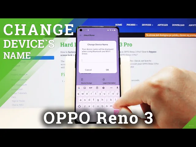 Video thumbnail for How to Change Device’s Name in OPPO Reno 3 – Customize Name