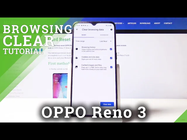 Video thumbnail for How to Delete Browsing Data in OPPO Reno 3 – Browser Settings