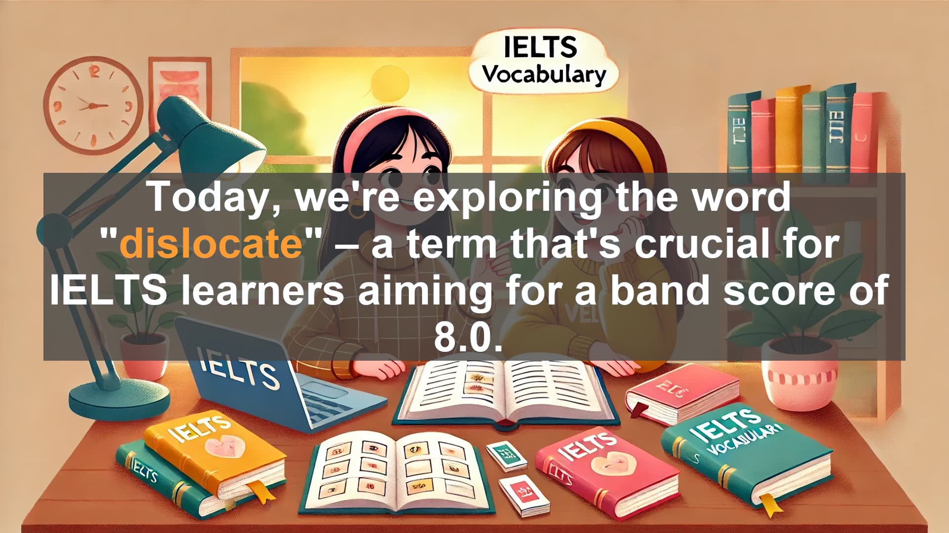 'Video thumbnail for 5000 Must Know IELTS 8.0 Vocabulary - Understanding 'Dislocate': Boost Your IELTS Score'
