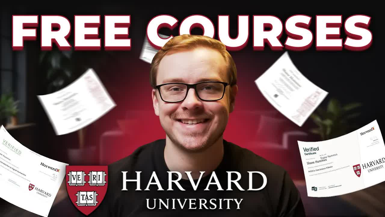 'Video thumbnail for shane hummus: harvard university's free online courses: boost your career in computer & data science'