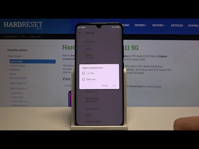 Video thumbnail for How to Copy All Contacts on ZTE Axon 11 –  Move Contacts