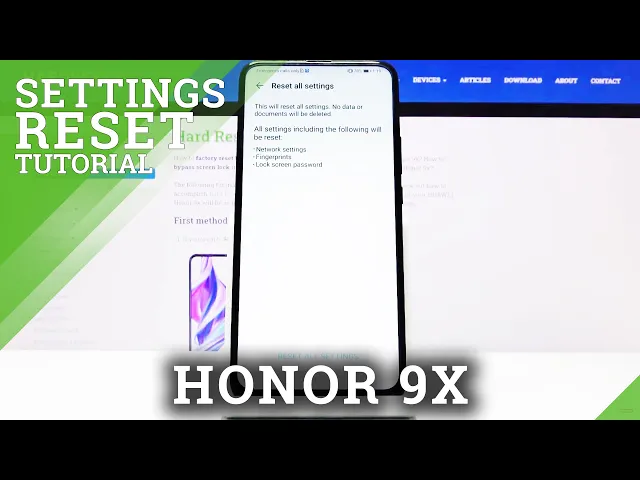 Video thumbnail for How to Reset All Settings on Huawei Honor 9x –  Restore Default Settings