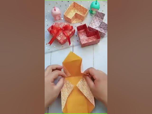 Video thumbnail for Paper Heart Box❤❤ #shorts #youtubeshorts #heart