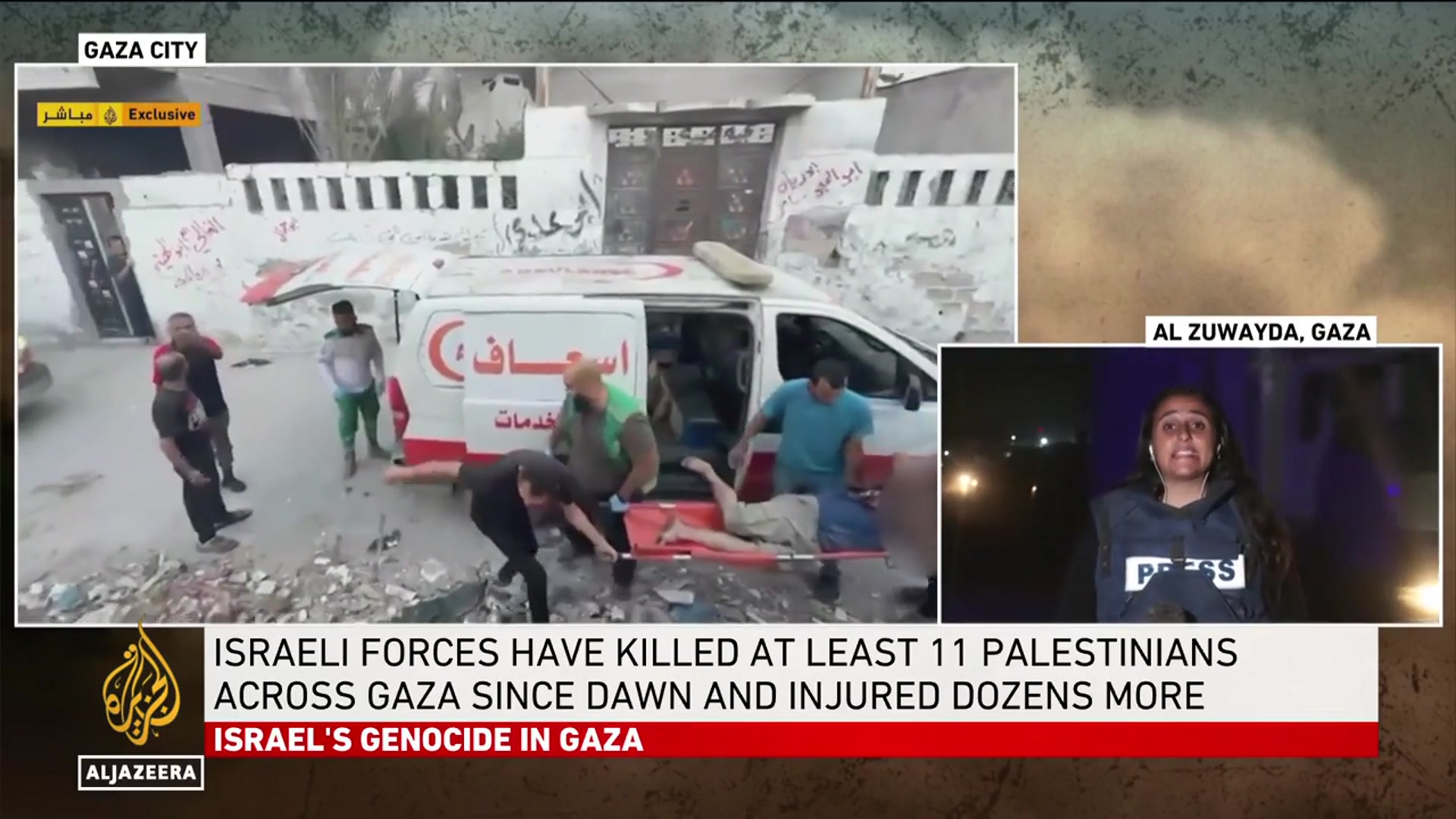 'Video thumbnail for Ceasefire talks overshadowed as Israel continues Gaza bombardment'