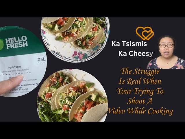 Video thumbnail for Trying to have a cooking show but the struggle is real, when taking video while cooking