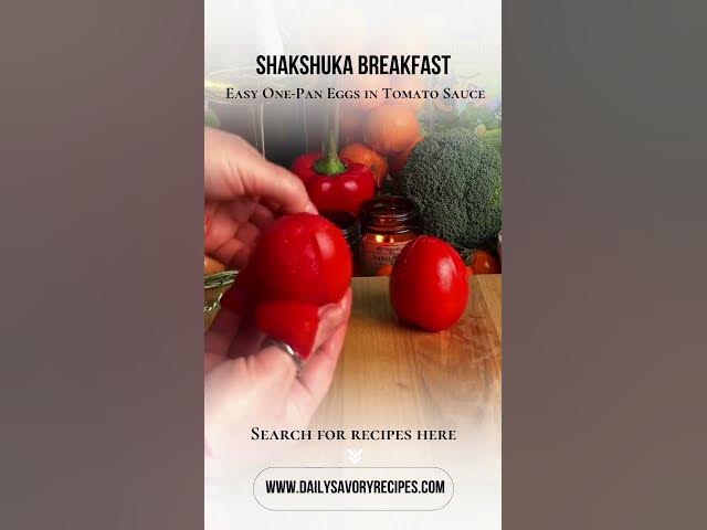 Video thumbnail for Shakshuka Breakfast 🍳 Easy One-Pan Eggs in Tomato Sauce