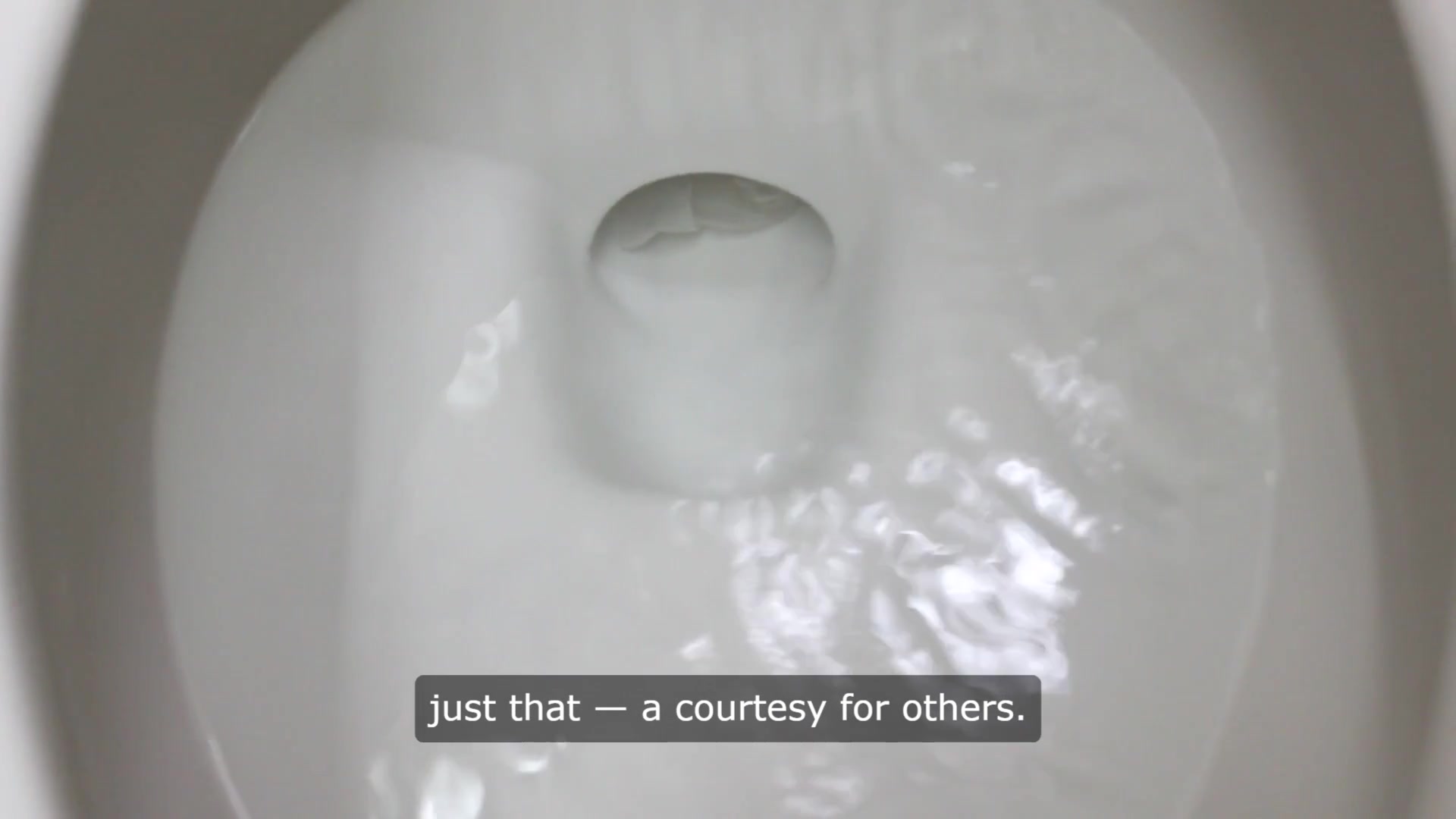 Video thumbnail for What Is A Courtesy Flush?