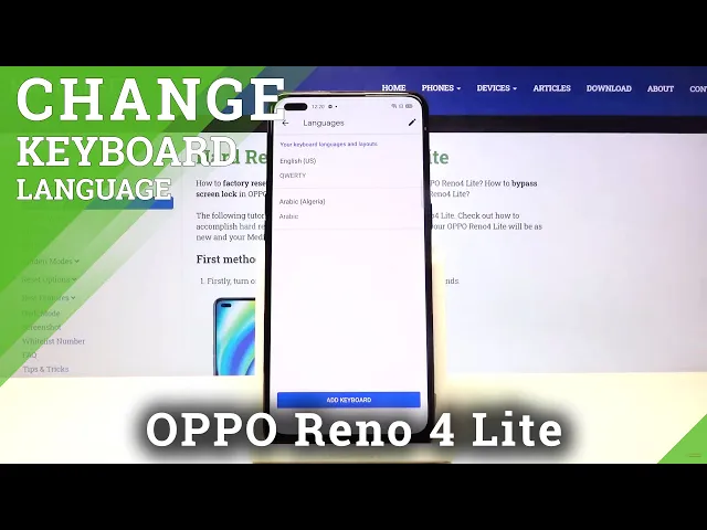 Video thumbnail for How to Switch Keyboard Language in OPPO Reno 4 Lite – Keyboard Settings