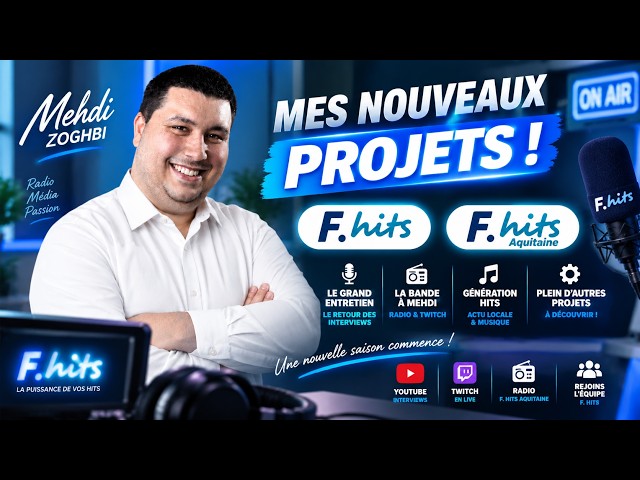 Video thumbnail for 🎙️ NOUVEAUX PROJETS, INTERVIEWS, RADIO & TWITCH !